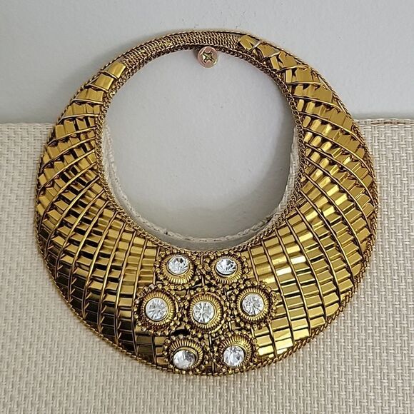 Cream Gold Bead Stone Jute Evening Clutch Purse - Picture 2 of 6